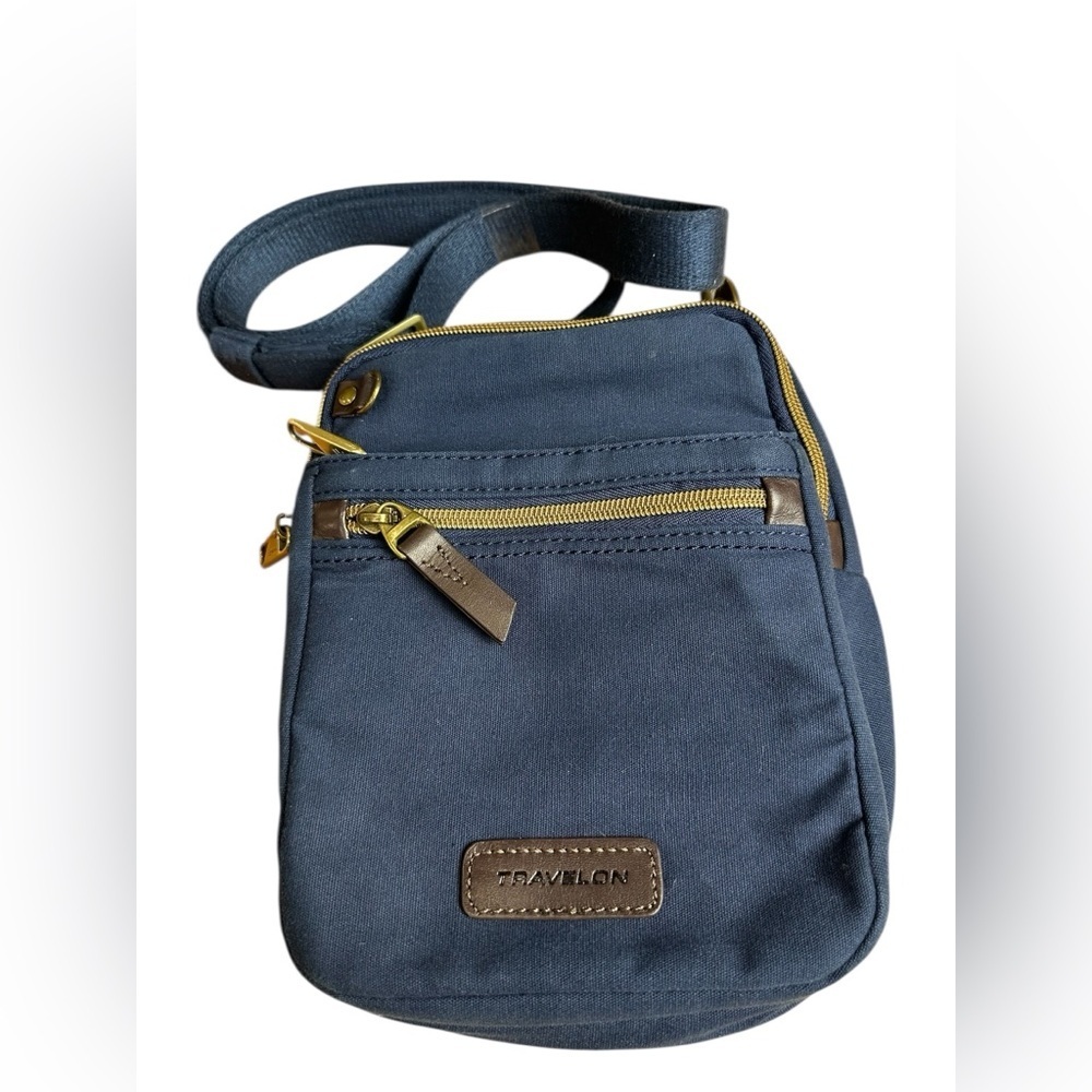 Travelon Anti-Theft Navy Blue Crossbody